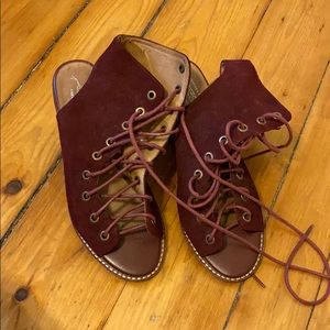 Free people x Jeffery Campbell lace up heel